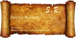 Serly Roland névjegykártya